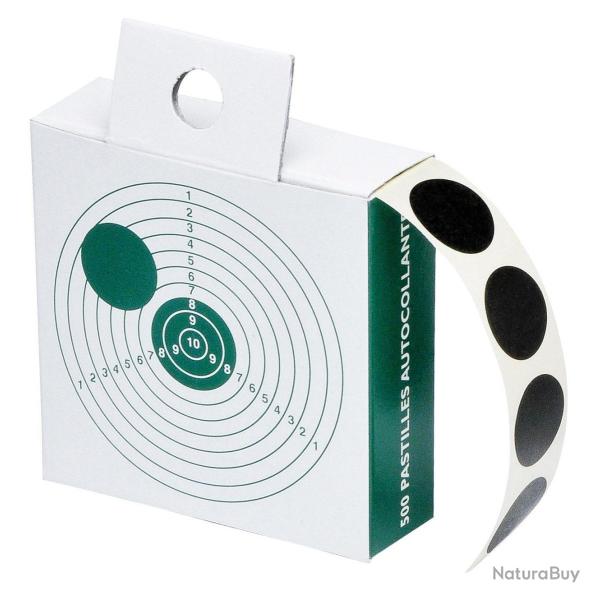 Boite de 500 gommettes Diam 19 Boite de 500 gommettes Noires 19