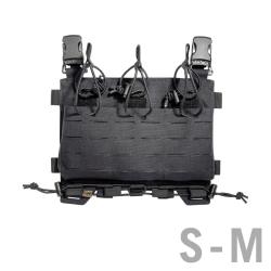 TT CARRIER MAG PANEL LC M4 - Panneau frontale MOLLE- Lasercut avec 3 porte-chargeurs Noir
