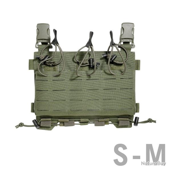 TT CARRIER MAG PANEL LC M4 - Panneau frontale MOLLE- Lasercut avec 3 porte-chargeurs Olive
