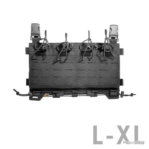 TT CARRIER MAG PANEL LC M4 - Panneau frontale MOLLE- Lasercut avec 4 porte-chargeurs Noir