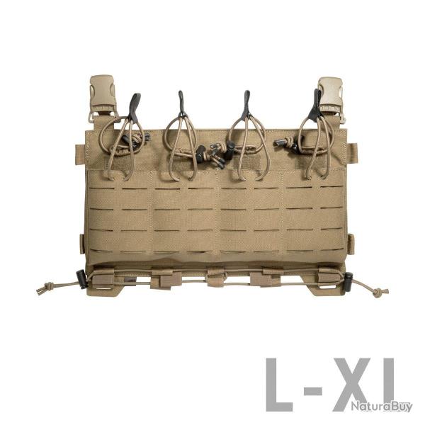 TT CARRIER MAG PANEL LC M4 - Panneau frontale MOLLE- Lasercut avec 4 porte-chargeurs Sable
