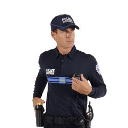 Polo bleu Police Municipale Dry Tec&reg; manches longues