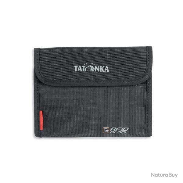 EURO WALLET RFIDB - Porte monnaie Tatonka pi�ce et billet avec Velcro - RFID Noir