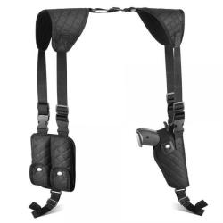 Etui Holster d'Epaule Universel Ambidextre + Double Chargeurs Police Tir Chasse LIVRAISON GRATUITE