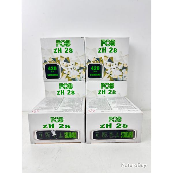 150 cartouches FOB ZH 28 Cal 12 N6