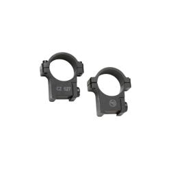 MONTAGE DE LUNETTE EN ACIER CZ 527 30 mm, BASE ET ANNEAUX INT&Eacute;GR&Eacute;S