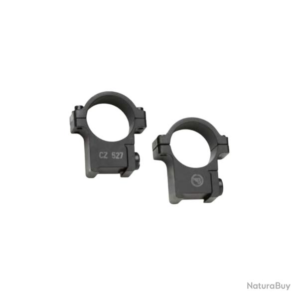 MONTAGE DE LUNETTE EN ACIER CZ 527 30 mm, BASE ET ANNEAUX INT�GR�S
