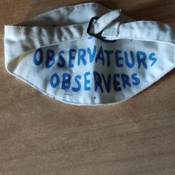 Brassard d observateur militaire fran&ccedil;ais