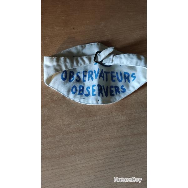 Brassard d observateur militaire fran�ais
