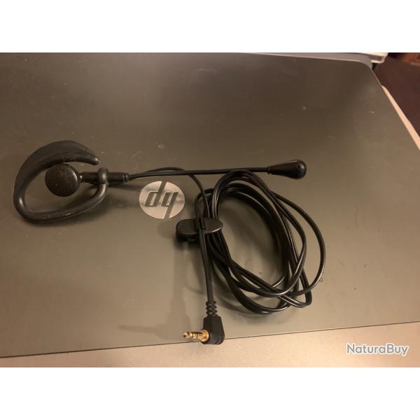 Oreillette microphone tactique