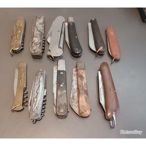 LOT ANCIENS COUTEAUX, XX�me, pour restauration