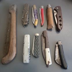 LOT ANCIENS COUTEAUX pour restauration, XX&egrave;me