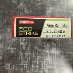 NORMA cal.7mm rem mag ecostrike 9.1g 140gr par 40 ( 2 boites )