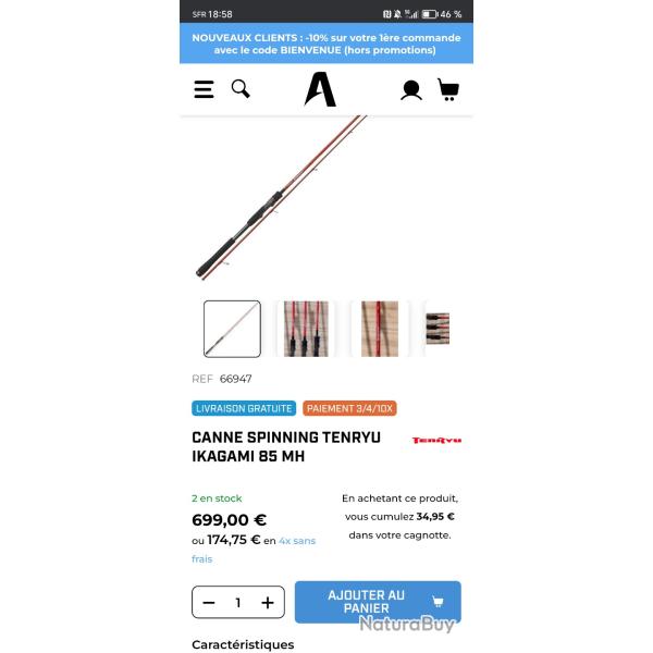 Canne a p�che tenryu ikagami