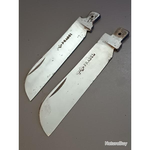LOT de 2 LAMES pour COUTEAUX
