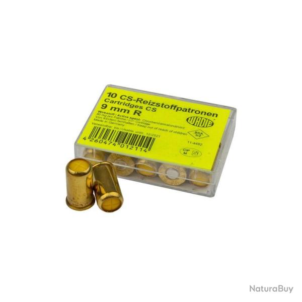 Munitions � Gaz CS Wadie Calibre 9mm R x10
