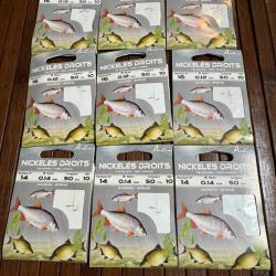 LOT P&Ecirc;CHE 90  HAMECONS MONTES AUTAIN NICKELES DROITS taille 16 et 14