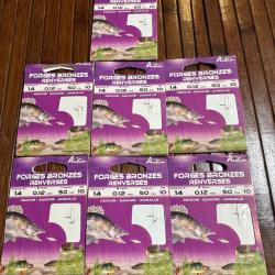 LOT P&Ecirc;CHE 70 HAME&Ccedil;ONS MONT&Eacute; AUTAIN FORG&Eacute; BRONZ&Eacute;S RENVERS&Eacute;S