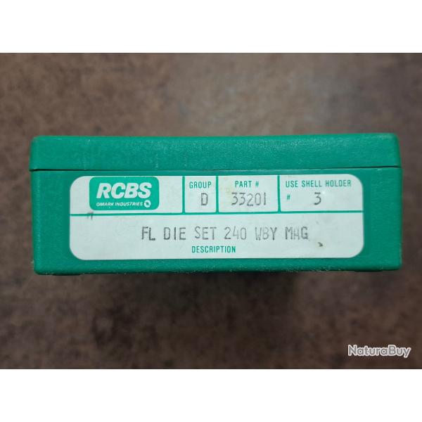 Jeux d'outils RCBS cal .240 Weatherby