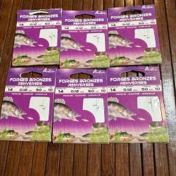 LOT P&Ecirc;CHE 60 HAME&Ccedil;ONS MONT&Eacute; AUTAIN FORG&Eacute; BRONZ&Eacute;S RENVERS&Eacute;S