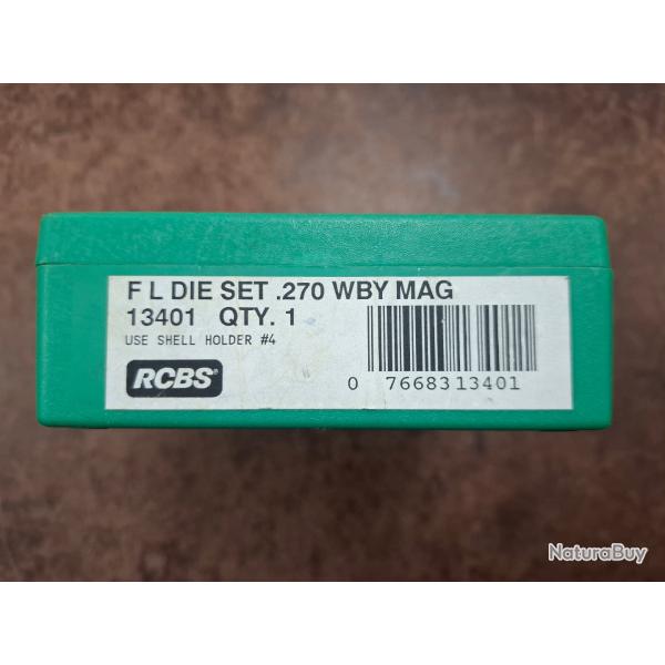 Jeux d'outils RCBS cal .270 Weatherby