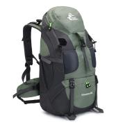 équipement Outdoor Homme Sac à Dos Militaire 45L YOREPEK - Sac Tactique Imperméable Molle Pour Randonnée, Trekking Et Camping - Kaki Zaino Impermeabile