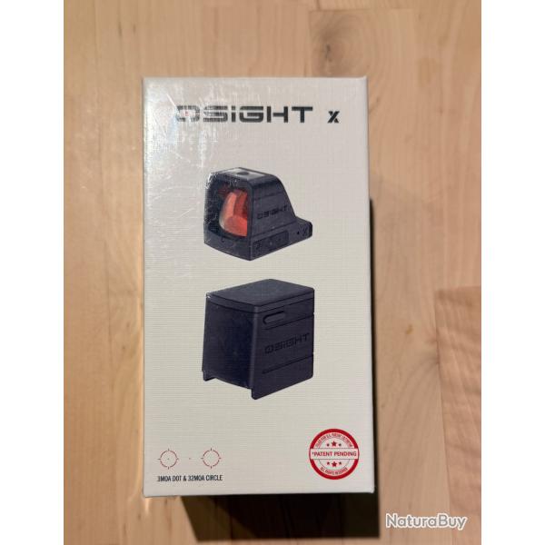 Osight X | Optique Point 3 MOA Cercle 32 MOA Empreinte RMR