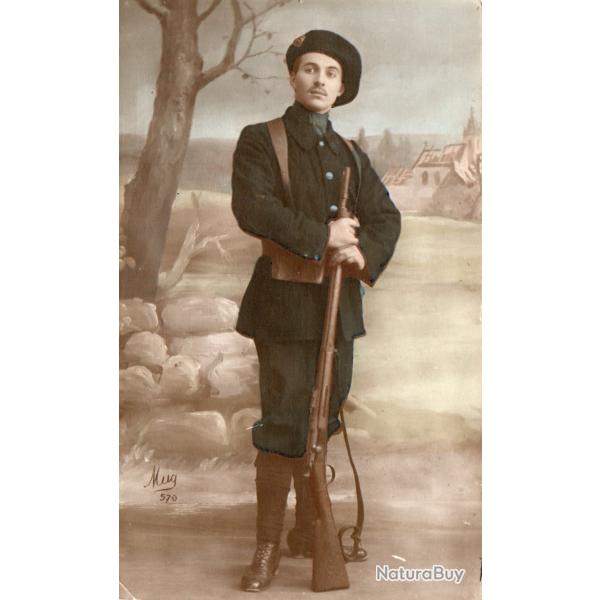 CPA Patriotique -Chasseur alpin -N�7185