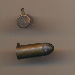 (10859) UNE RARE CAL 7 mm  LEFAUCHEUX A BROCHE  A Balle  marqu&eacute;e 7 &eacute;tui cuivre par SFM