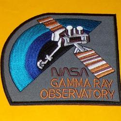 TISSU PATCH : NASA , GAMMA RAY OBSERVATORY , DIAMETRE 11 CM , BON ETAT VOIR PHOTO . POUR TOUT RENSEI