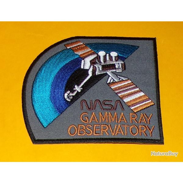 TISSU PATCH : NASA , GAMMA RAY OBSERVATORY , DIAMETRE 11 CM , BON ETAT VOIR PHOTO . POUR TOUT RENSEI