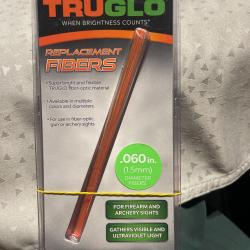 Fibres optiques fluo bicolore