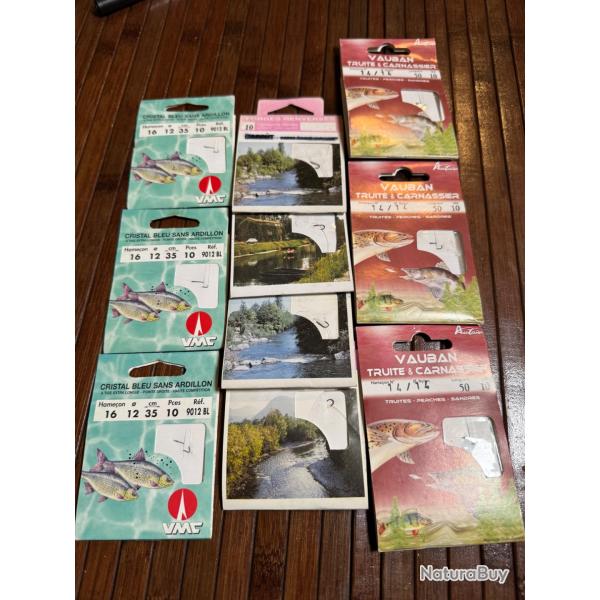 LOT P�CHE 100 hame�ons mont� VMC et Autain