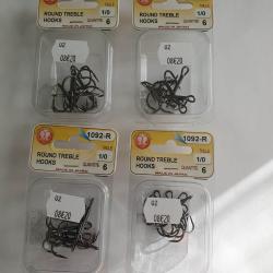 Lot 4 paquets 6 hame&ccedil;ons triples non mont&eacute; n&deg;1/0