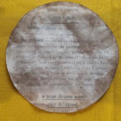 WW1 Etiquette papier mode d'emploi ARS17 FRANCAIS POILU 1917