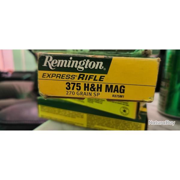 Munitions Calibre 375 H&H MAG 270 grain sp