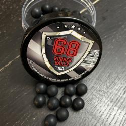 80 Balles RUBBER BALLS Cal.68 neuves