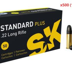 MUNITIONS SK CALIBRE 22LR STANDARD PLUS 40gr - 2.6g x500 