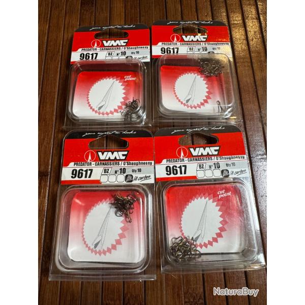 LOT P�CHE 40 HAME�ONS TRIPLE VMC PREDATOR CARNASSIER N10
