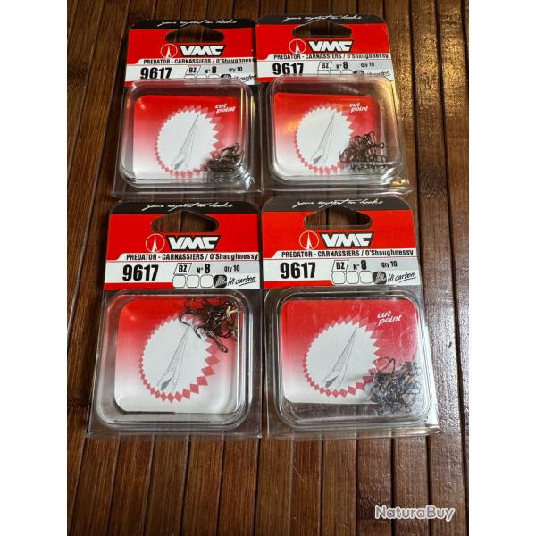 LOT P�CHE 40 HAME�ONS TRIPLE VMC PREDATOR CARNASSIER N8