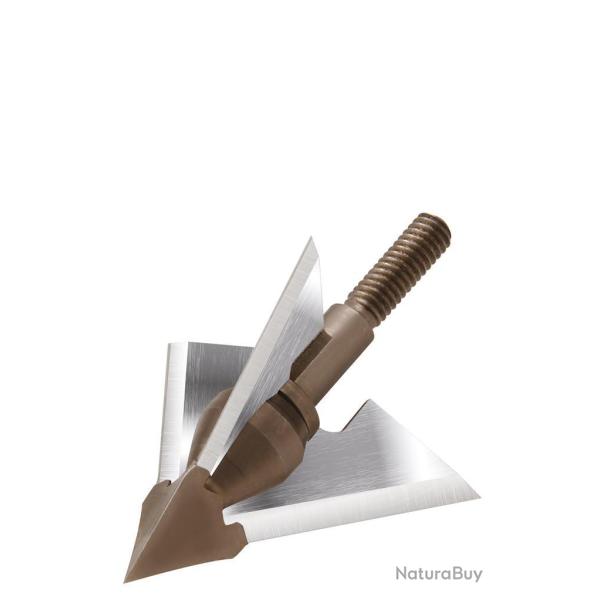 Lot de 3 pointes de chasse � lame fixe QAD Deep 6 Exodus 100 gr Full blade