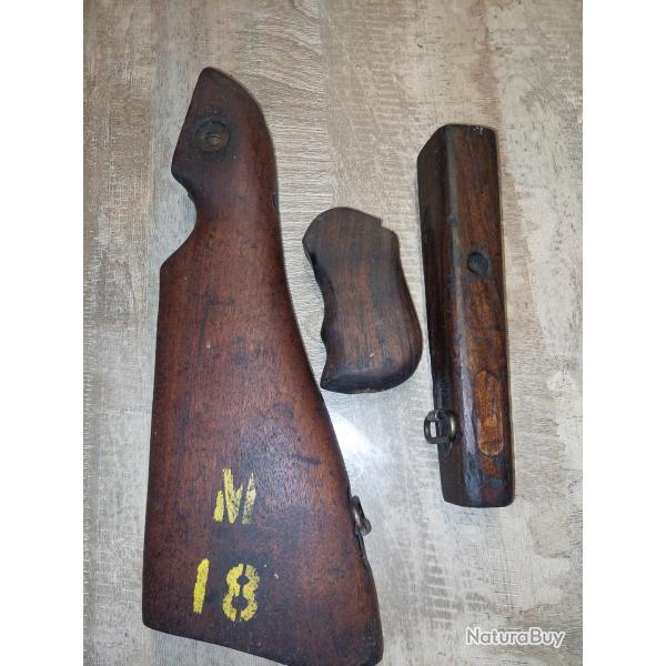 garniture bois pour thompson mle 28 A1 100 % origine