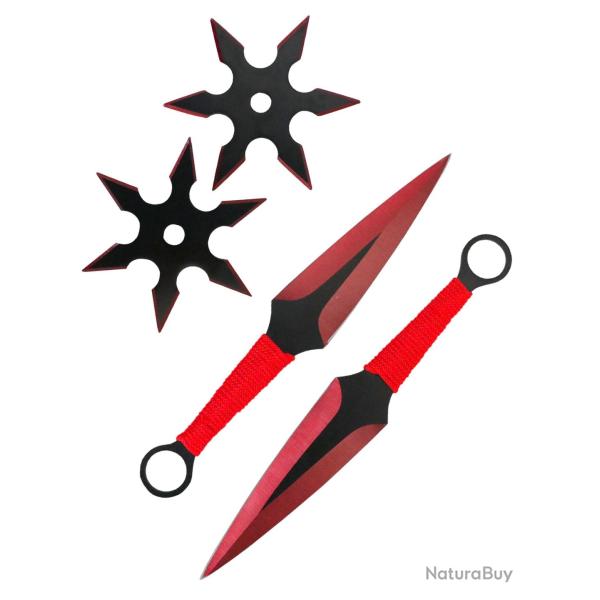 Lot Kunai et Shuriken Ninja