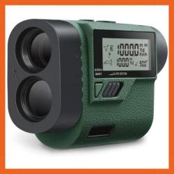 T&eacute;l&eacute;m&egrave;tre laser 1000 m&egrave;tres - 6x - Ecran LCD - IP65 - Vert arm&eacute;e - Livraison gratuite et rapide