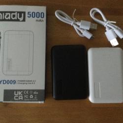 Lot de 2 mini batteries externes 5000 mAh - USB 5V - Neuves