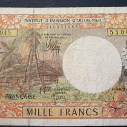 billet de 1000 francs d' outre mer ttb