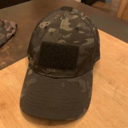 Casquette Camouflage avec Cache-Cou Int&eacute;gr&eacute; - Chasse, Outdoor, Militaire
