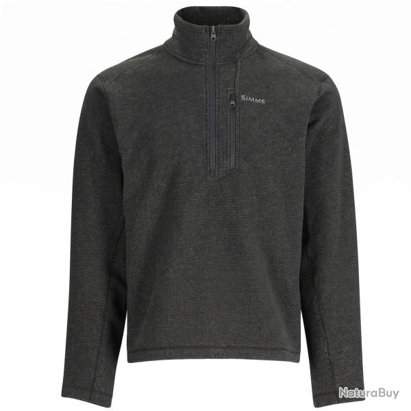 Sweat SIMMS Rivershed Half Zip Black Heather S