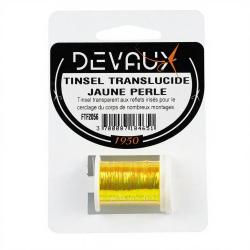 Tinsel translucide DEVAUX Jaune perle
