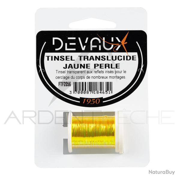 Tinsel translucide DEVAUX Jaune perle